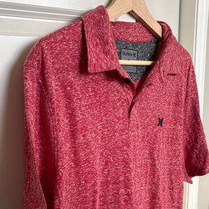 Hurley Heathered Red Polo Shirt